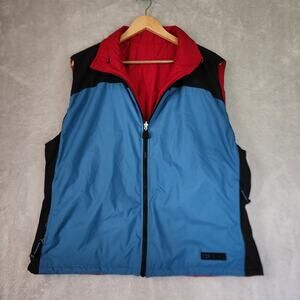 Vintage Nike Reversible Vest Boys XL Logo Pockets Full Zip Puffer Quilted 16-18